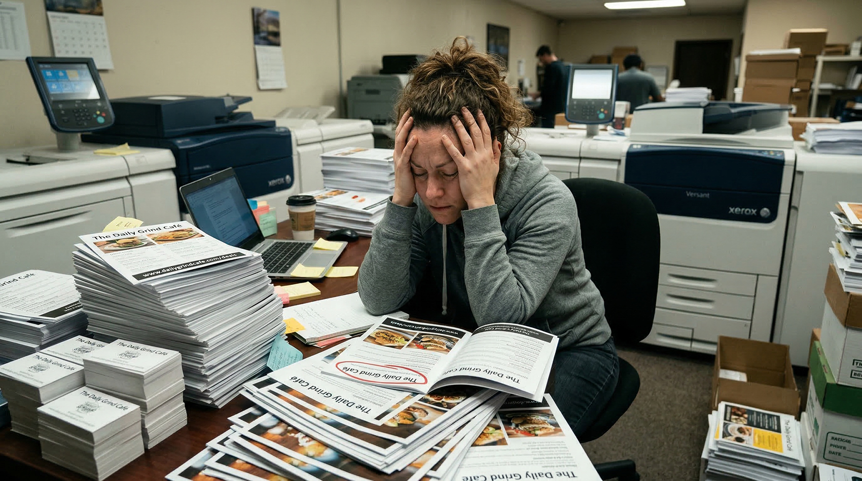 Business owner frustrated at print shop after discovering QR codes on printed materials stopped working